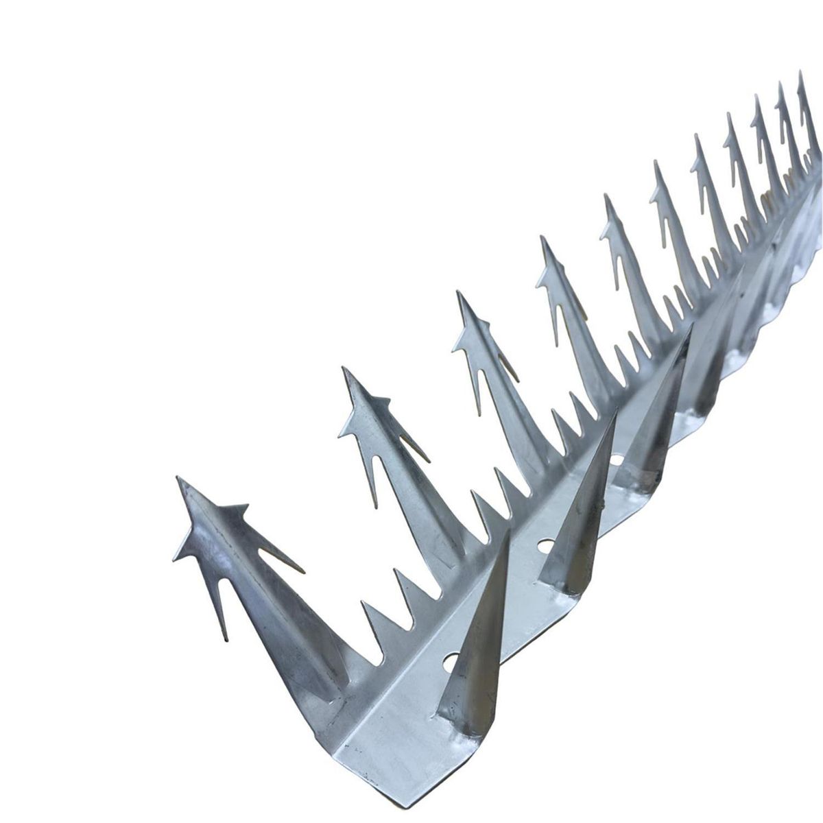 HOGA - Pack 5 Puntas Reja Anti Escalada Tiburón Estrella Galvanizada 1. 25 M