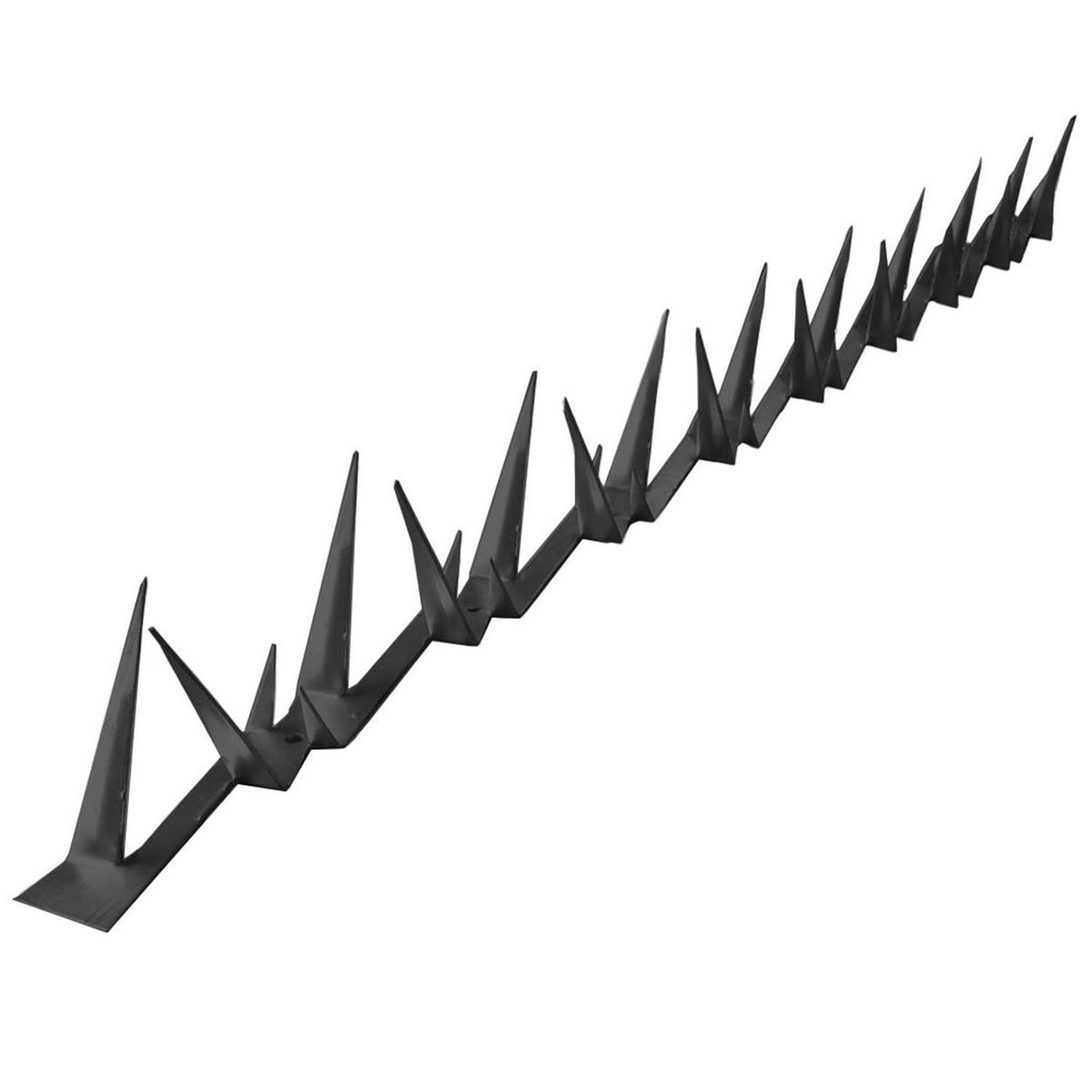 HOGA - Pack 10 Puntas Reja Tiburón Cortopunzante 9,5cm 1,25 m Negra