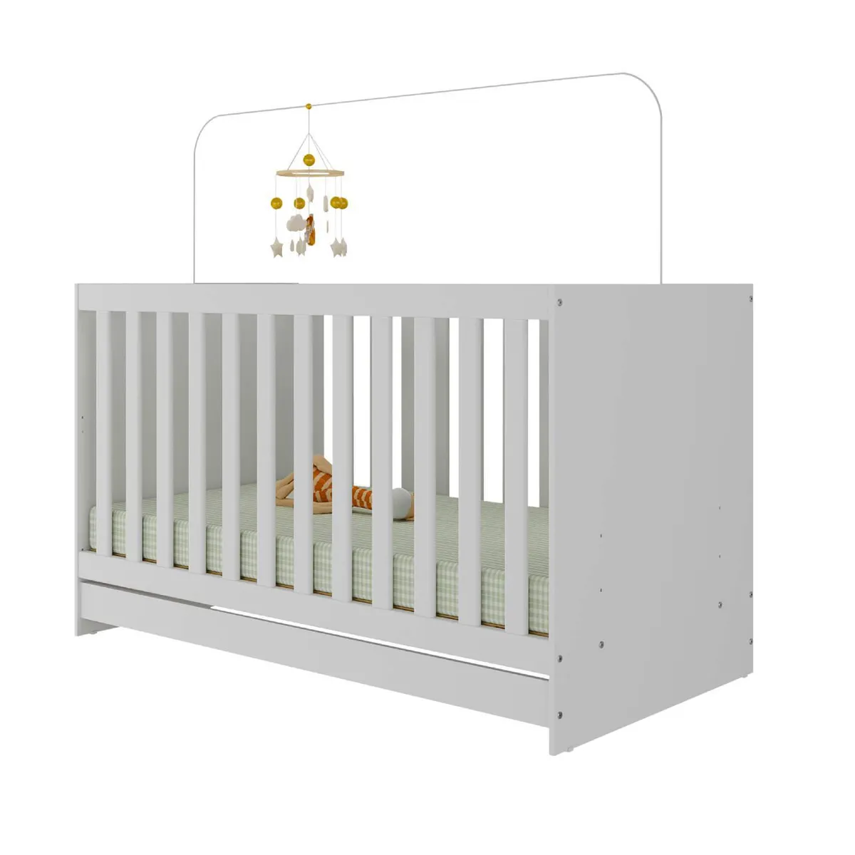 KIDSCOOL - Cuna New Blanco 80.5x66x133 cm