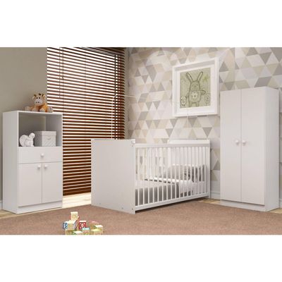 Imagen 2 del producto Cuna + Cómoda + Closet Top Baby Blanco