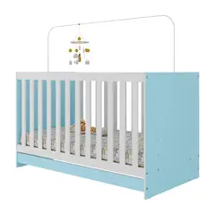KIDSCOOL - Cuna New Celeste 80.5x66x133 cm