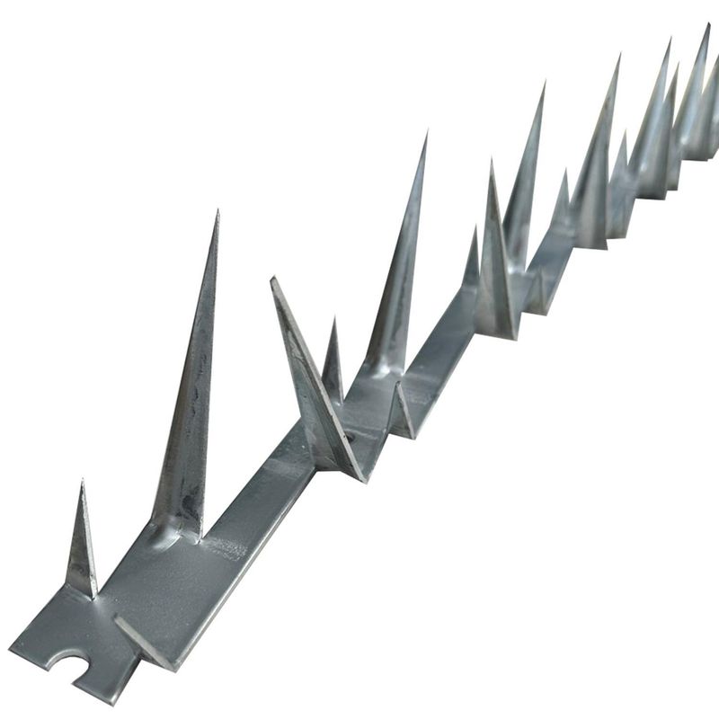 HOGA - Pack 10 Puntas Reja Tiburón Cortopunzante 9,5cm 1,25 m Galvanizada