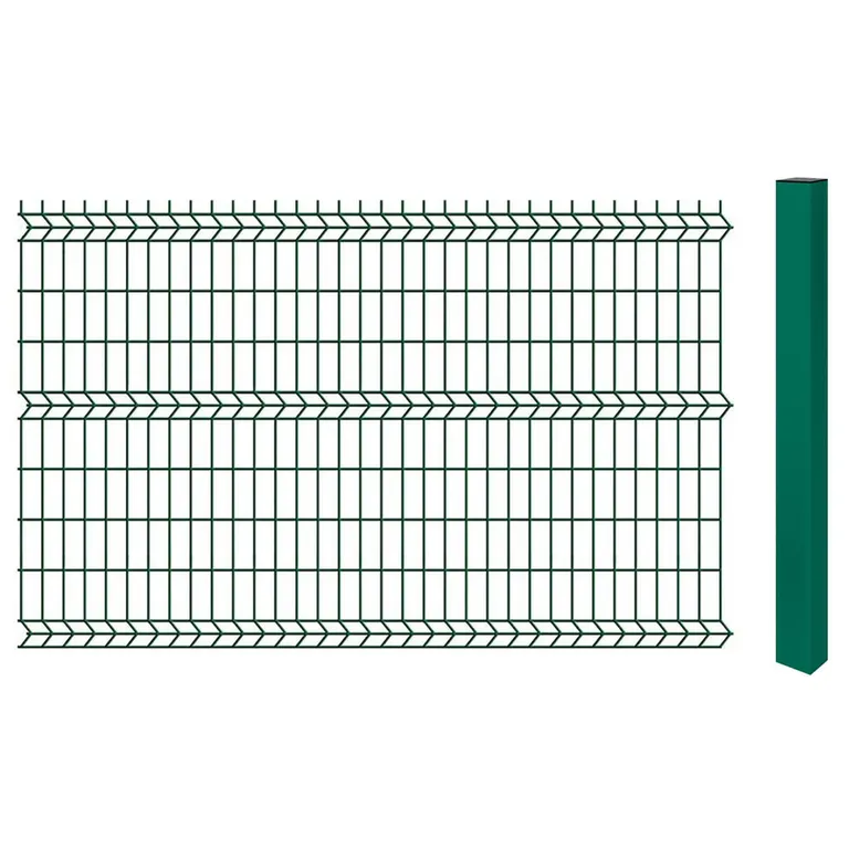 Pack Reja + Poste Acero Galvanizado 2.5x1.83 metros Verde