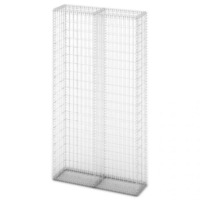 Gavión Jardin Alambre Metal 1.5x1 metros Gris