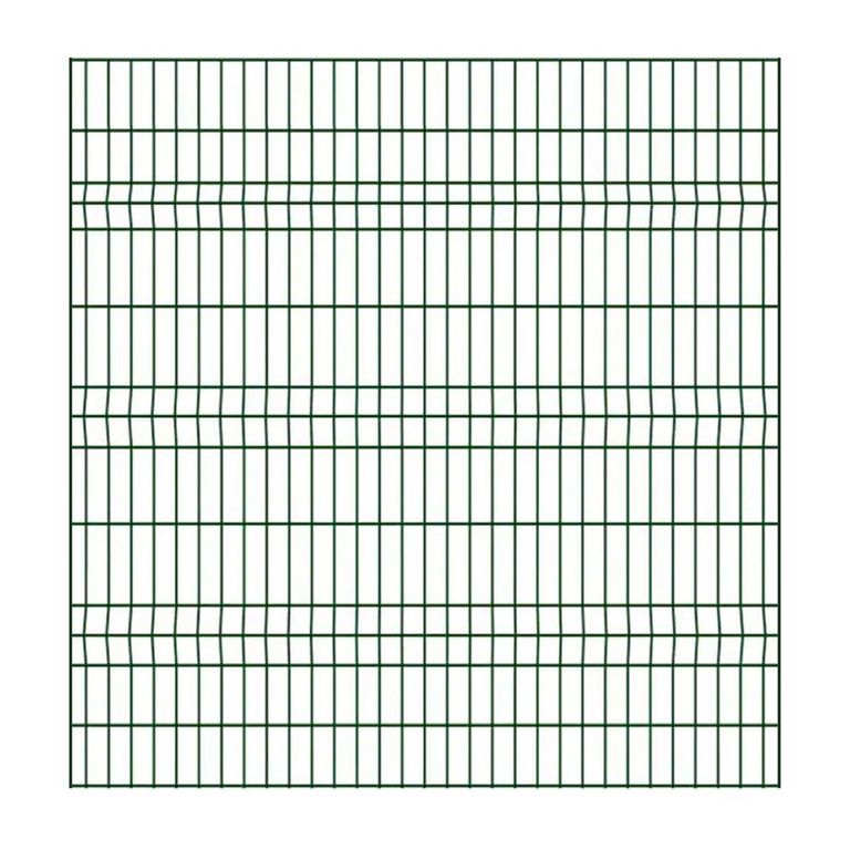 Pack 5 Rejas alambre 3D 2,50x1,83 color Verde con 5 Postes 50x50x1,5mm