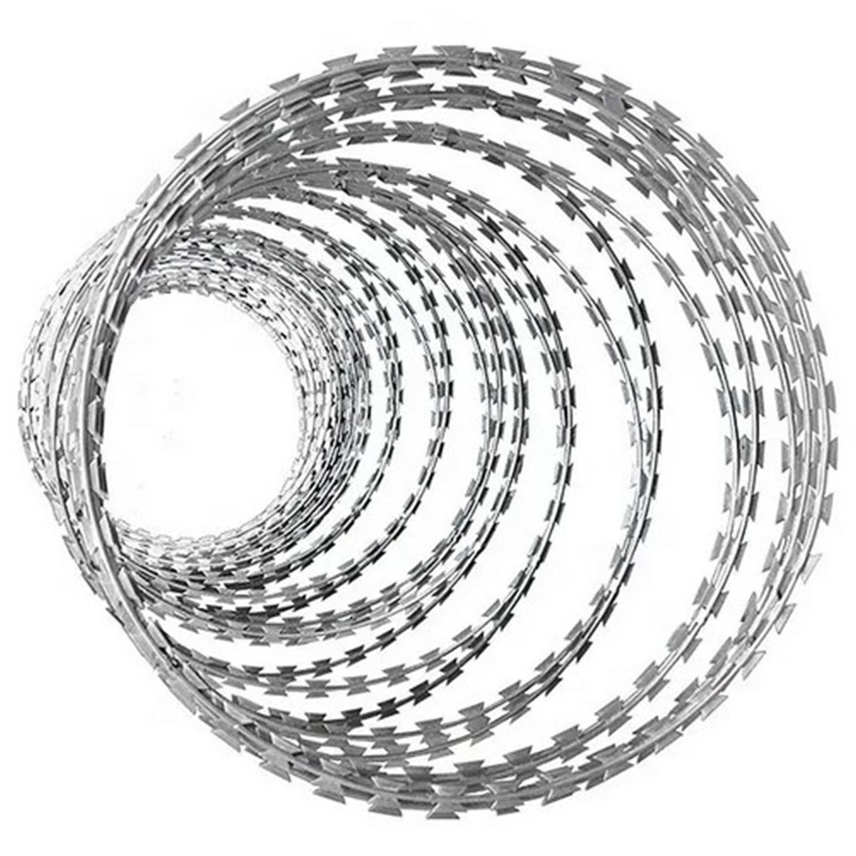 HOGA - Pack 10 Rollos Concertina Diámetro 40-50 cm 10 m con Candados