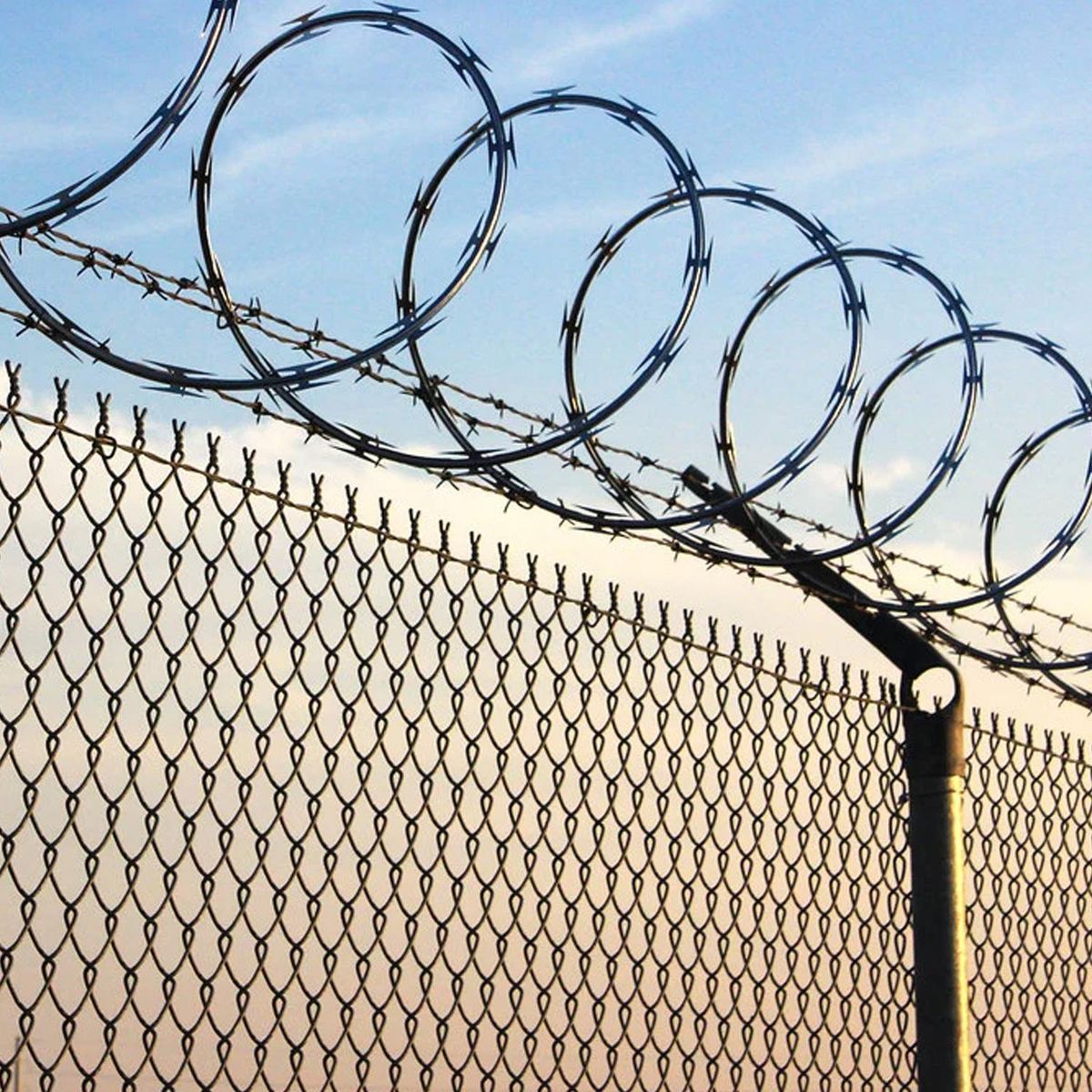 HOGA - Pack 10 Rollos Concertina Diámetro 40-50 cm 10 m con Candados