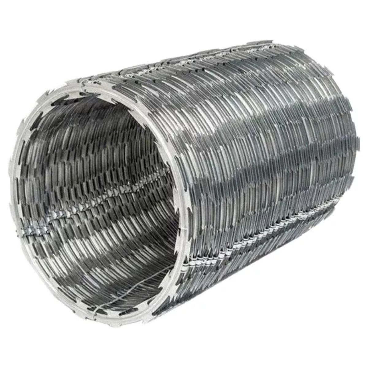 HOGA - Pack 10 Rollos Concertina Diámetro 20 cm con Candados 10 m