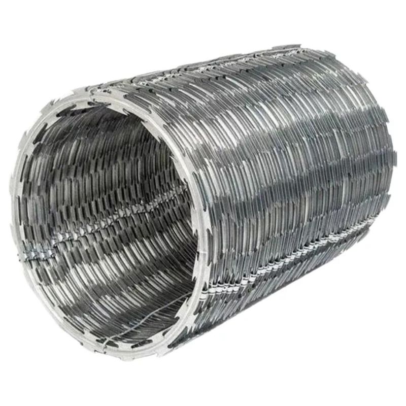 HOGA - Pack 10 Rollos Concertina Diámetro 20 cm con Candados 10 m