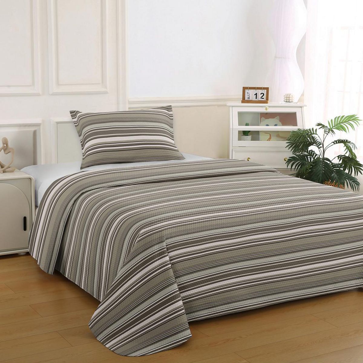 ILLUSIONS - Quilt 1.5 plazas Bruselas Crema 