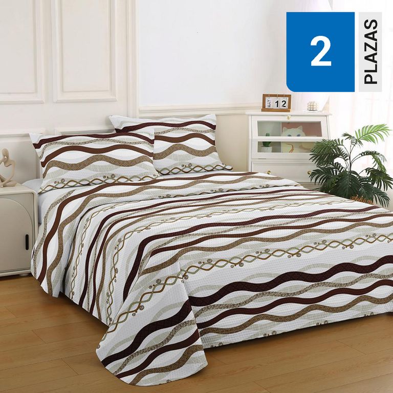 Quilt 2 plazas Bruselas Café