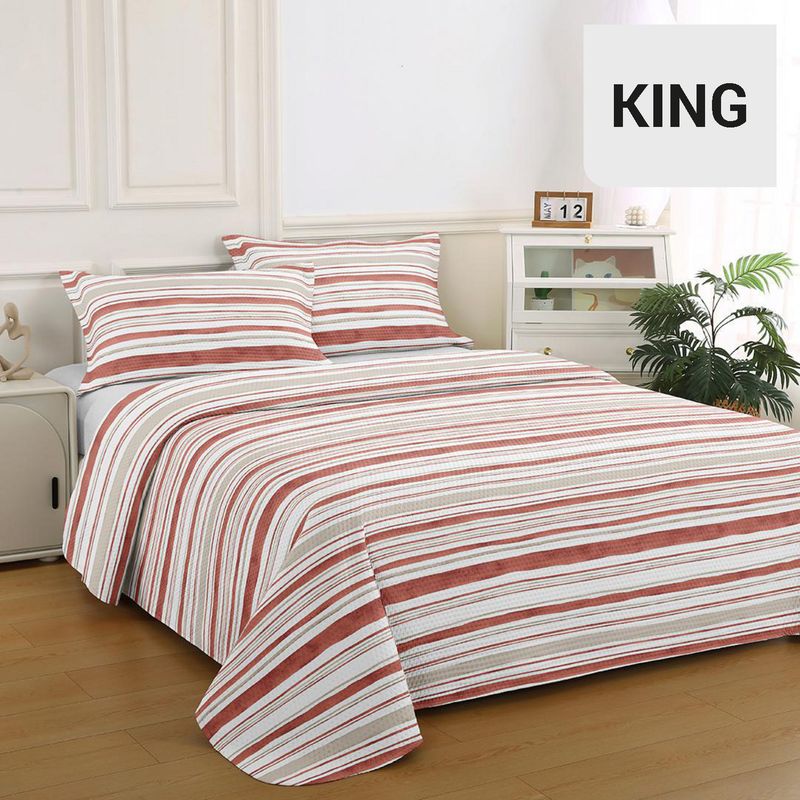 ILLUSIONS - Quilt King Bruselas Canela