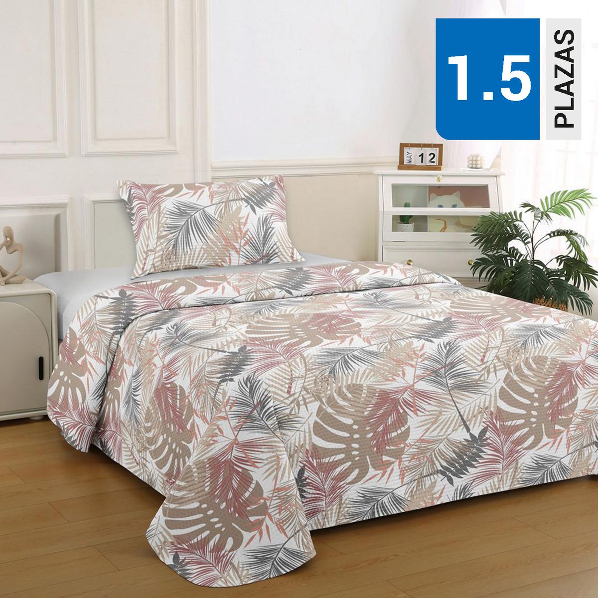 ILLUSIONS - Quilt 1.5 plazas Bruselas Multicolor 