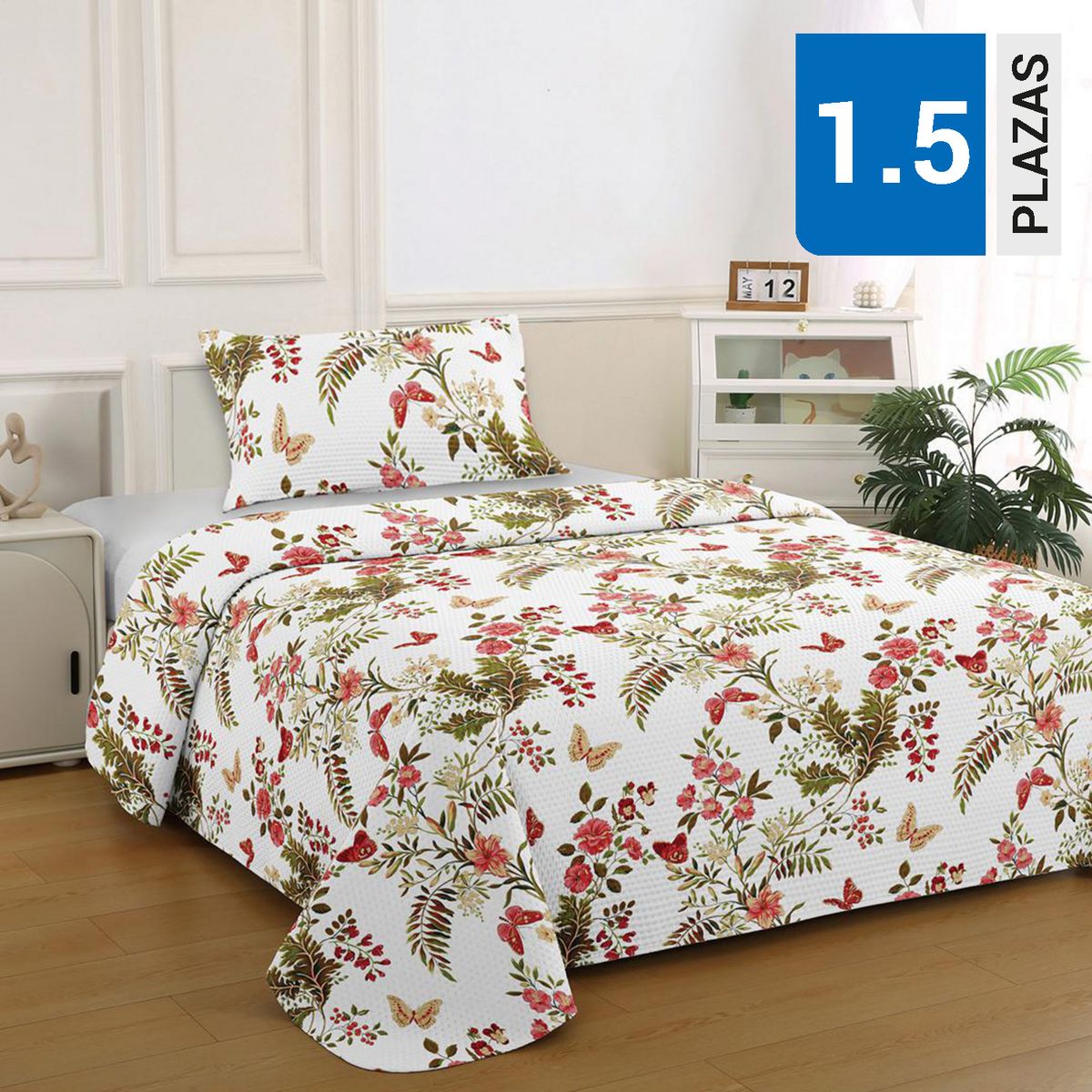 ILLUSIONS - Quilt 1.5 plazas Bruselas Multicolor 