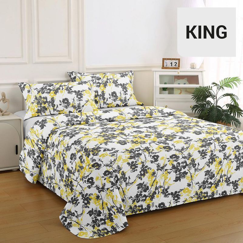 ILLUSIONS - Quilt King Bruselas Amarillo