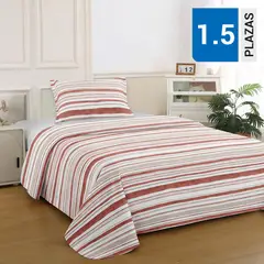 ILLUSIONS - Quilt 1.5 plazas Bruselas Canela