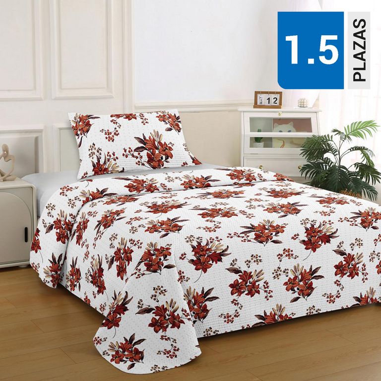 Quilt 1.5 plazas Bruselas Marron