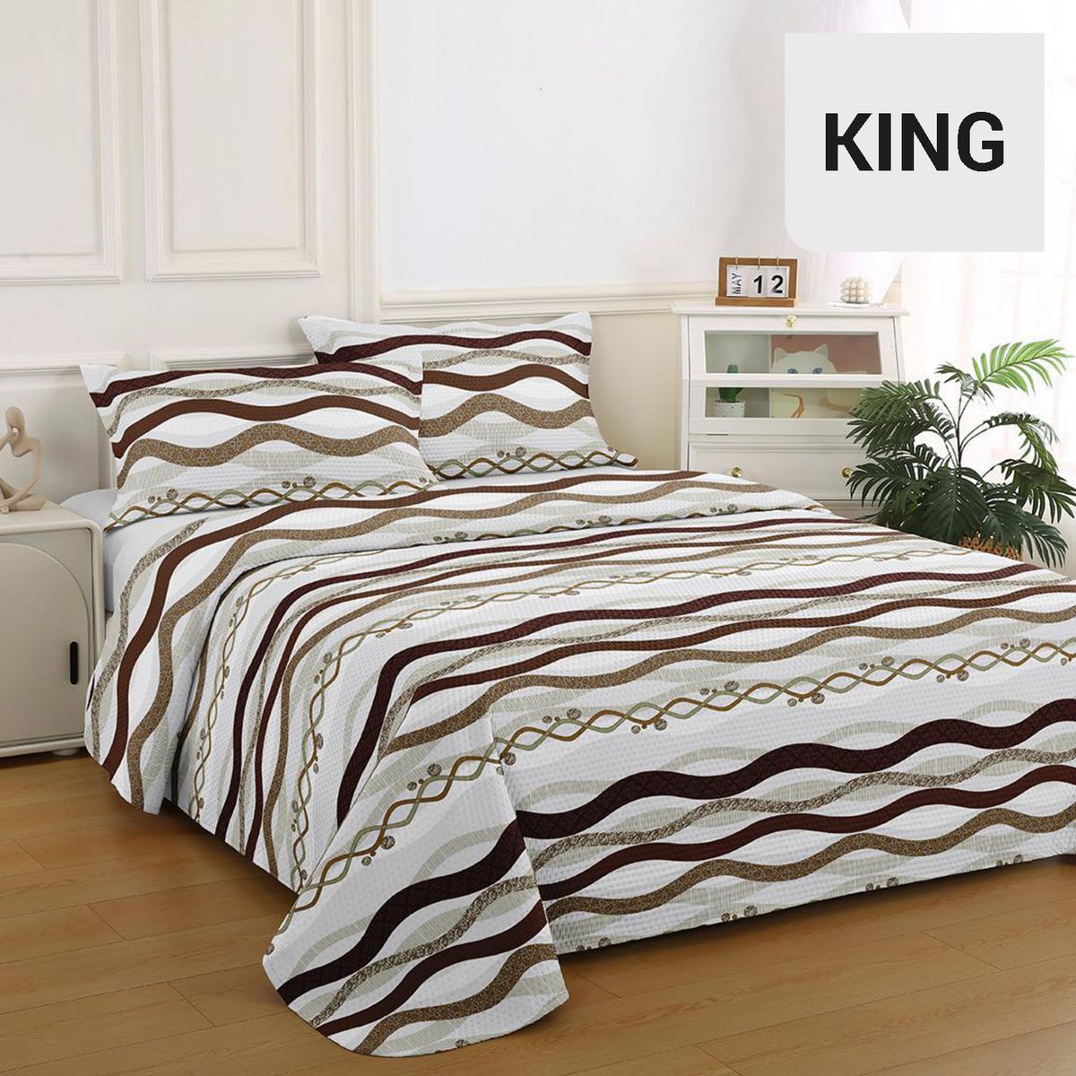 ILLUSIONS - Quilt King Bruselas Café 