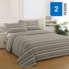 ILLUSIONS - Quilt 2 plazas Bruselas Crema
