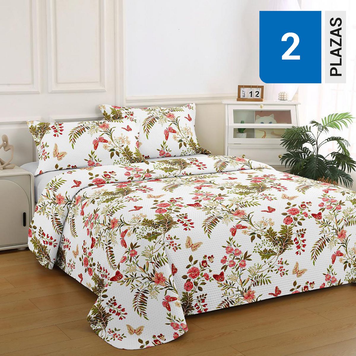 ILLUSIONS - Quilt 2 plazas Bruselas Multicolor 