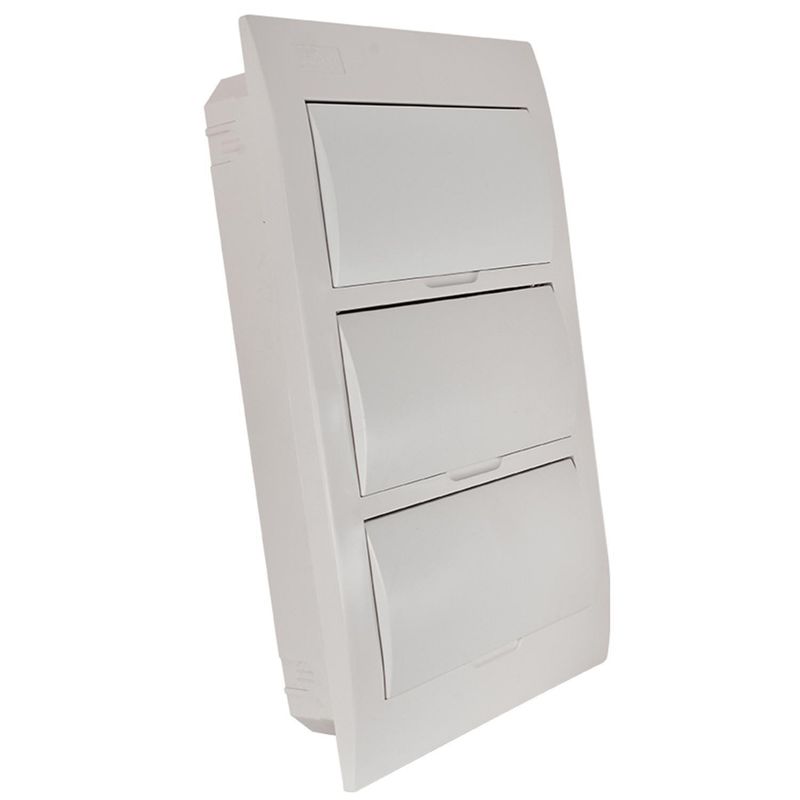 LEXO - Tablero embutido 6 módulos tapa blanca IP41