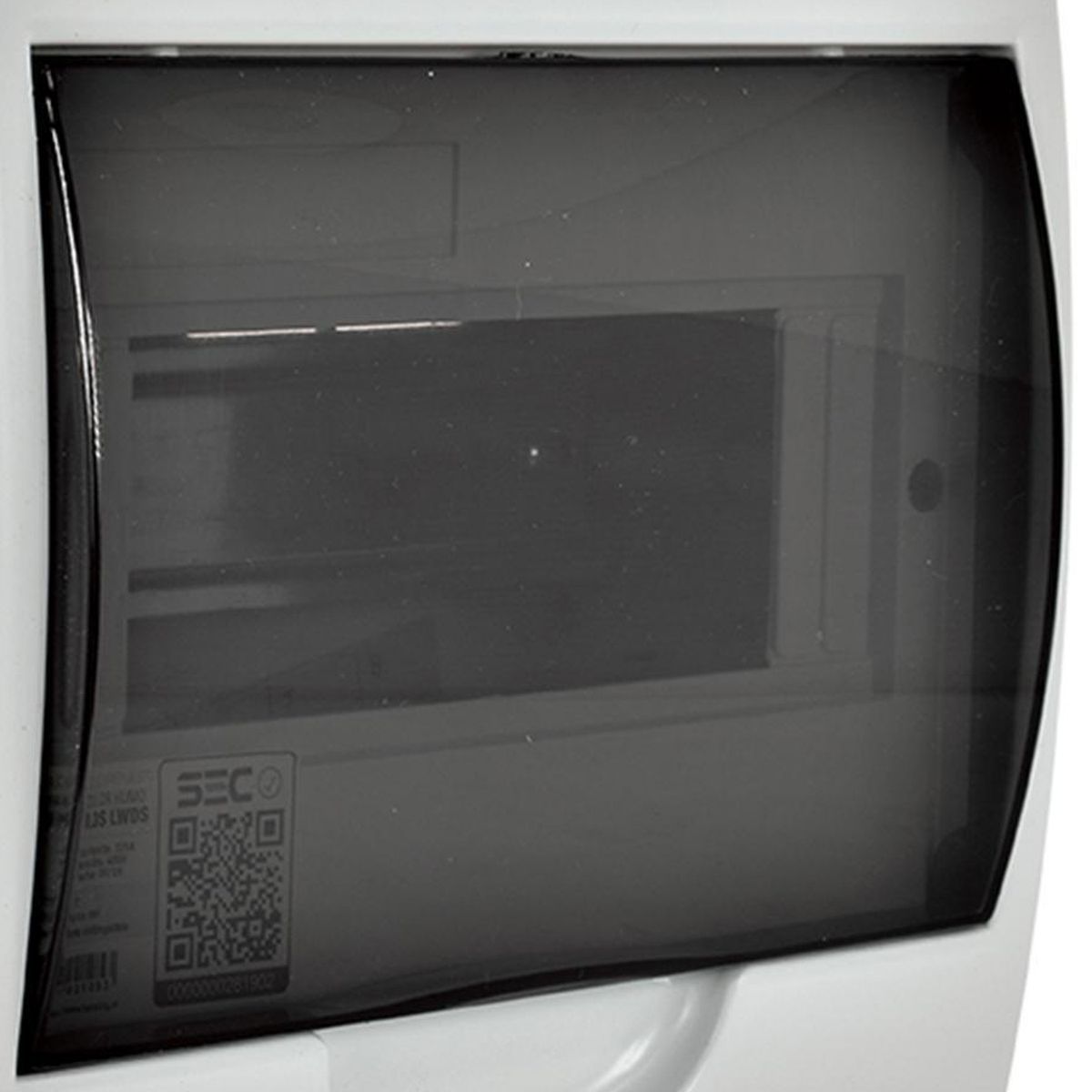 LEXO - Tablero sobrepuesto 8 módulos tapa humo transparente IP41