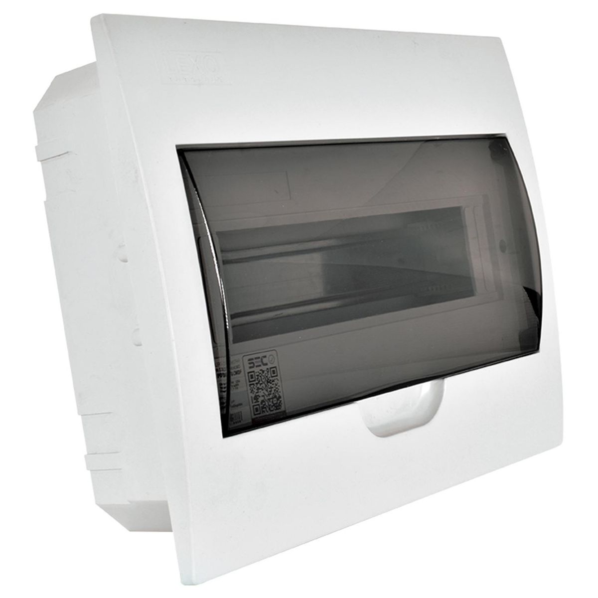 LEXO - Tablero embutido 12 módulos tapa humo transparente IP41