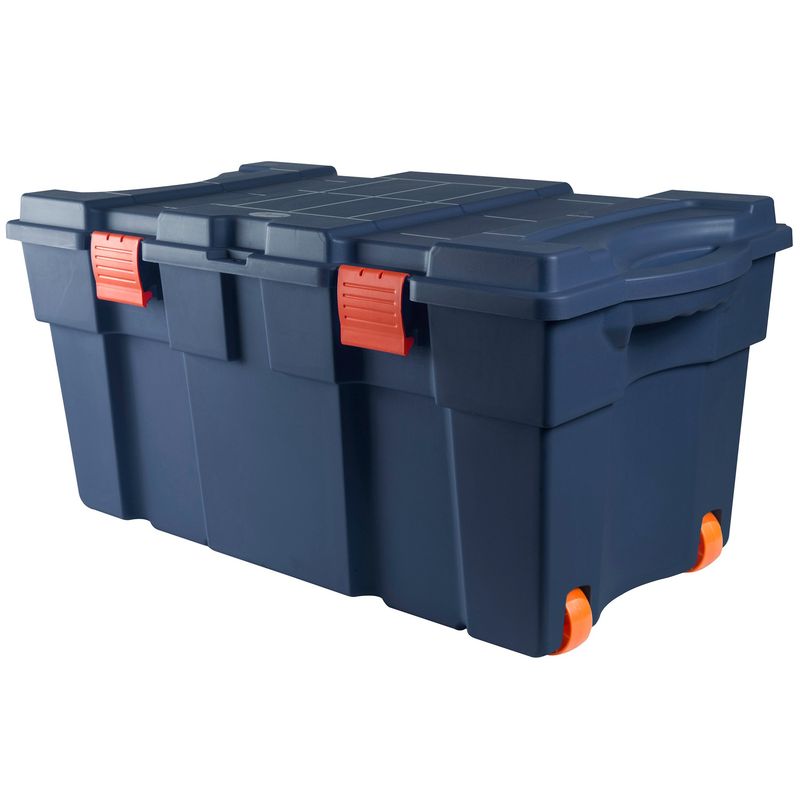 WENCO - Baúl 50.5x43.5x94 cm 130 l Azul denim