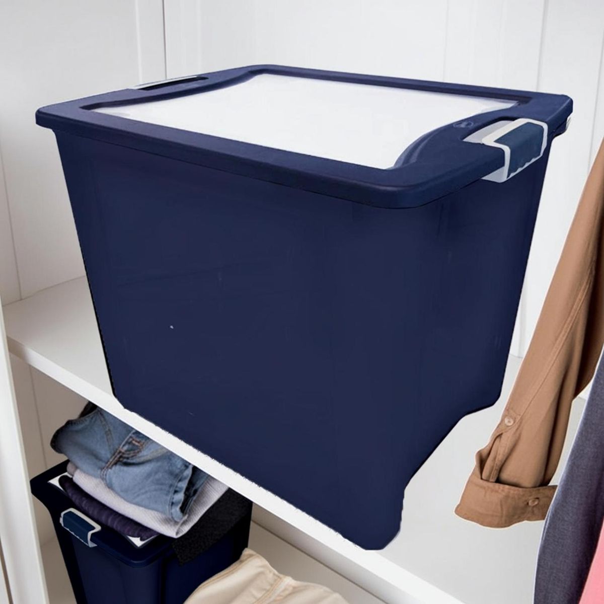 WENCO - Caja 48x46.8x58 cm 91 l AZUL