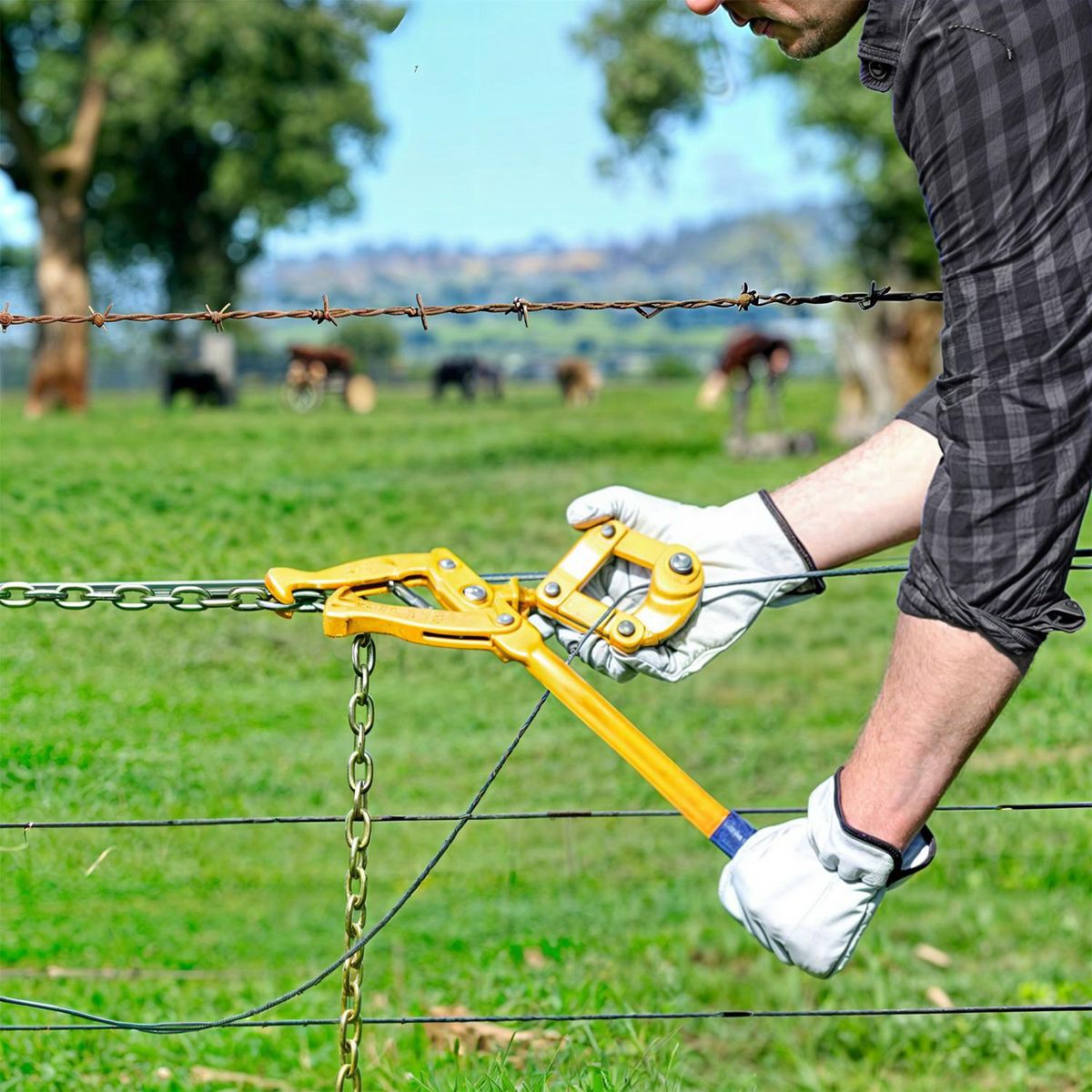 HOGA - Tensador de Cadena para Alambre de Púas