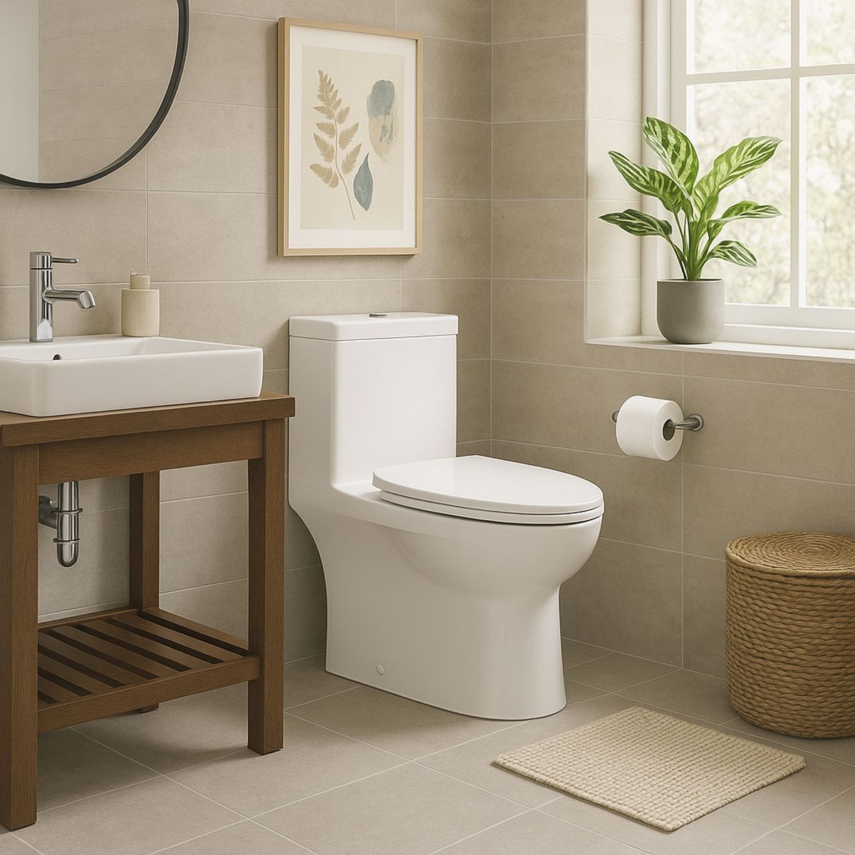 KLIPEN - Wc One piece a Piso 30,5 cm 6 Litros Hera Blanco