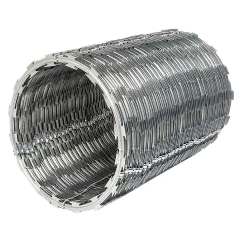 HOGA - Pack 5 Rollos Concertina Diámetro 20 cm con Candados 10 m