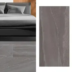 STRETTO - Gres Porcelánico 60x120 cm GLACIER Glaciar Charcol 1.44 m2