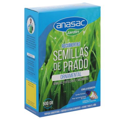 Imagen 2 del producto Semilla de Pasto Mezcla Ornamental Peletizada 0.5 kg Caja