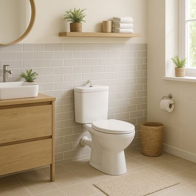 Imagen 2 del producto Wc Two piece a Muro 30,5 cm 7.2 Litros Alpha Blanco