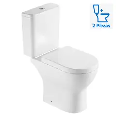 KLIPEN - Wc Two piece a Piso 26,5 cm 6.3 Litros Atenas Ada Blanco