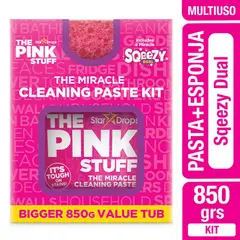 THE PINK STUFF - Kit Limpieza Pasta Multiusos con Esponja Dual