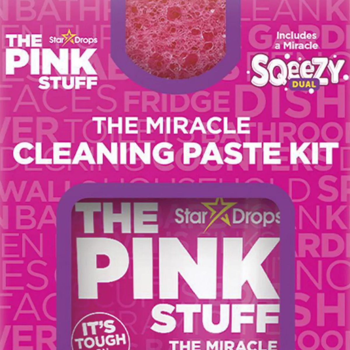THE PINK STUFF - Kit Limpieza The Pink Stuff Pasta Multiusos con Esponja Dual