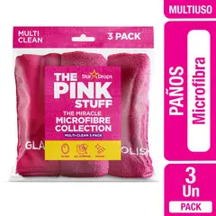 THE PINK STUFF - Pack de 3 Paños para Limpieza