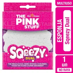 THE PINK STUFF - Esponja Dual Sqeezy Limpieza Multiuso Cocina Baño