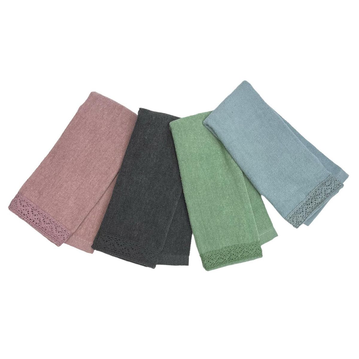 ZAHR - Toalla Visita Broderie 45 gr Algodón 28x46 cm Surtido