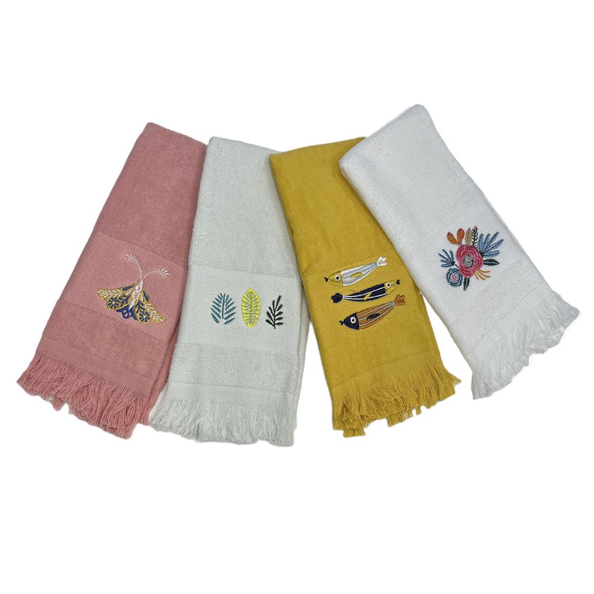 ZAHR - Toalla Visita Bordada 45 gr Algodón 28x46 cm Surtido