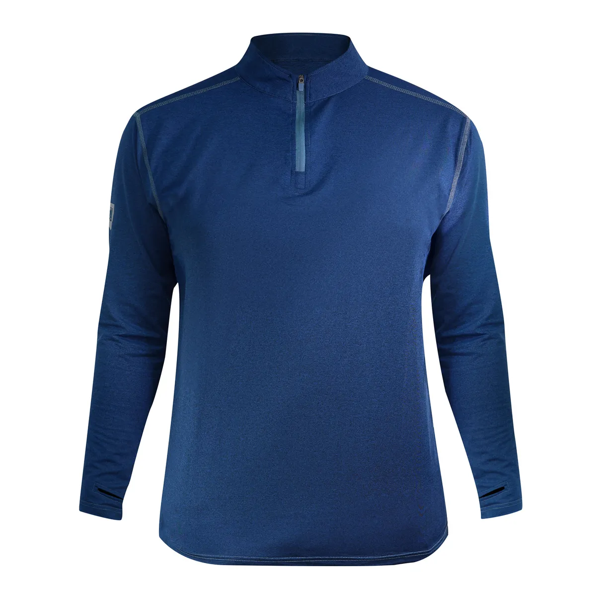 UBERMANN - Polera Dry Fit manga larga azul Talla L