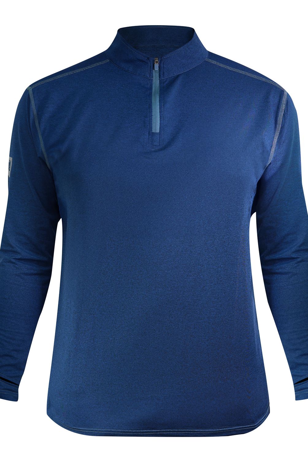 UBERMANN - Polera Dry Fit manga larga azul Talla XL