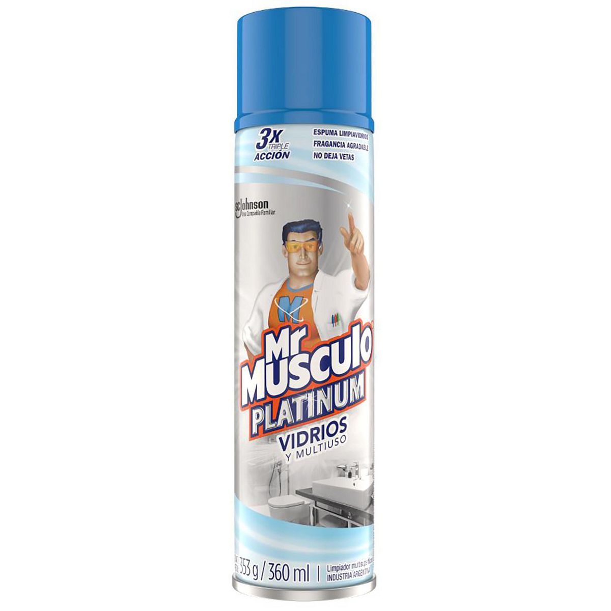 MR MUSCULO - Limpiador de vidrios espuma 360 ml