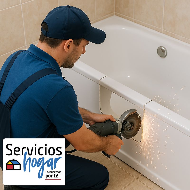 SODIMAC - Servicio rebaje de tina Incluye Pieza + Instalación