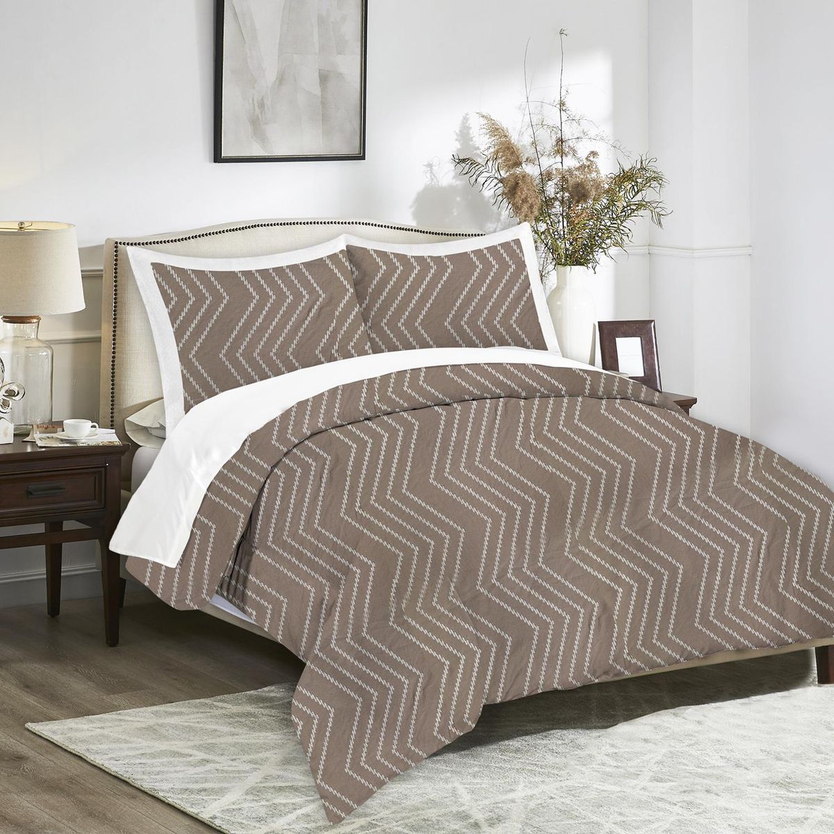 HEBRA - Plumón Jacquard Gris