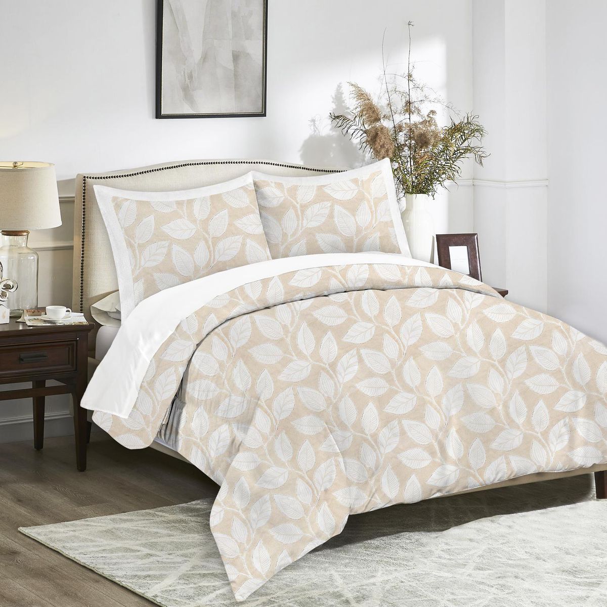 HEBRA - Plumón 2 plazas Jacquard Beige 