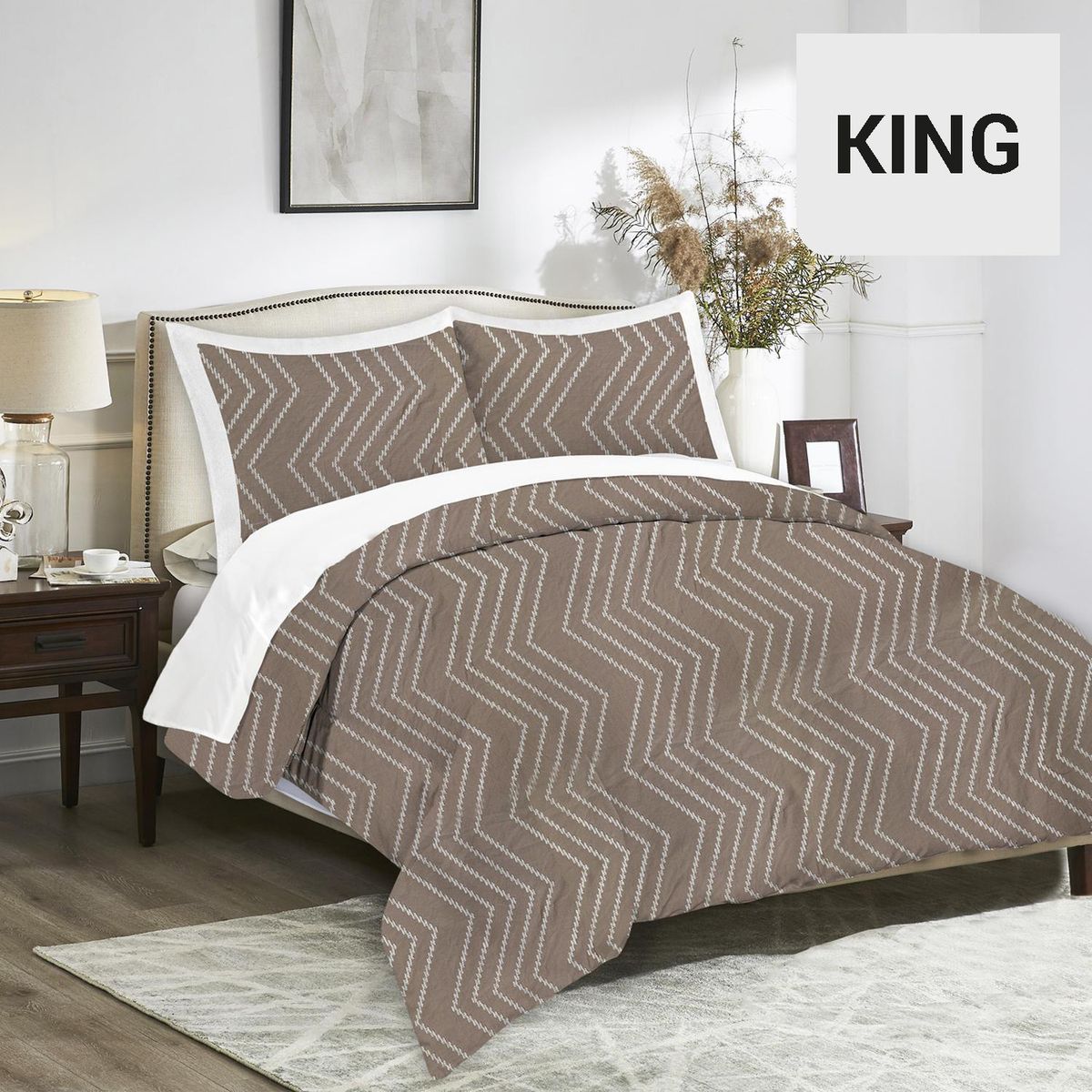 HEBRA - Plumón Jacquard Gris