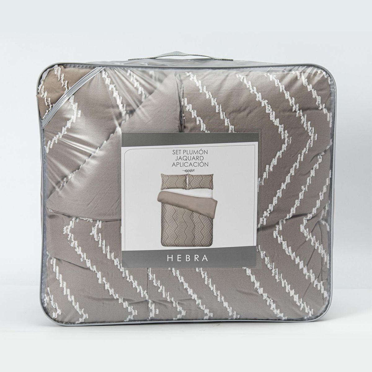 HEBRA - Plumón Jacquard Gris